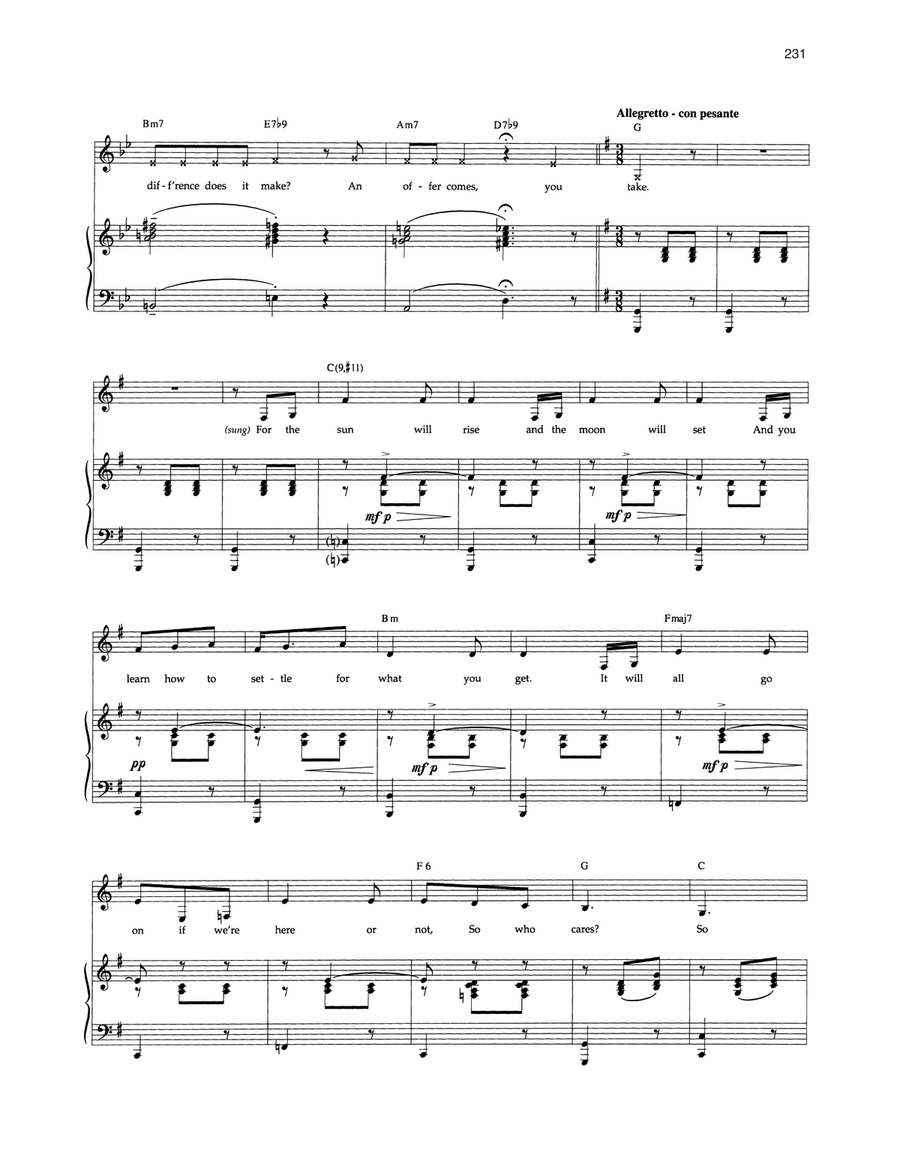 So What? (from Cabaret) Voice scores gallery preview page 2