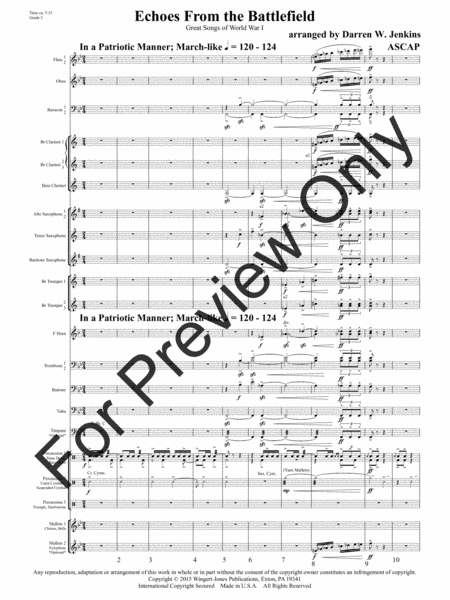 Echoes from the Battlefield - Full Score image number null