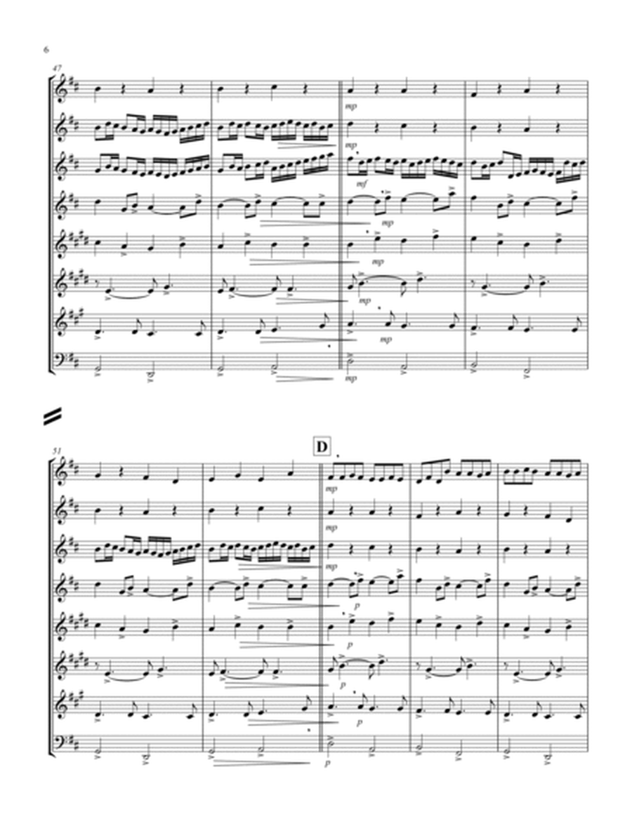 Canon in D (Pachelbel) (D) (Woodwind Octet - 3 Flute, 1 Oboe, 2 Clar, 1 Hrn, 1 Bassoon) (3 Flute lea image number null