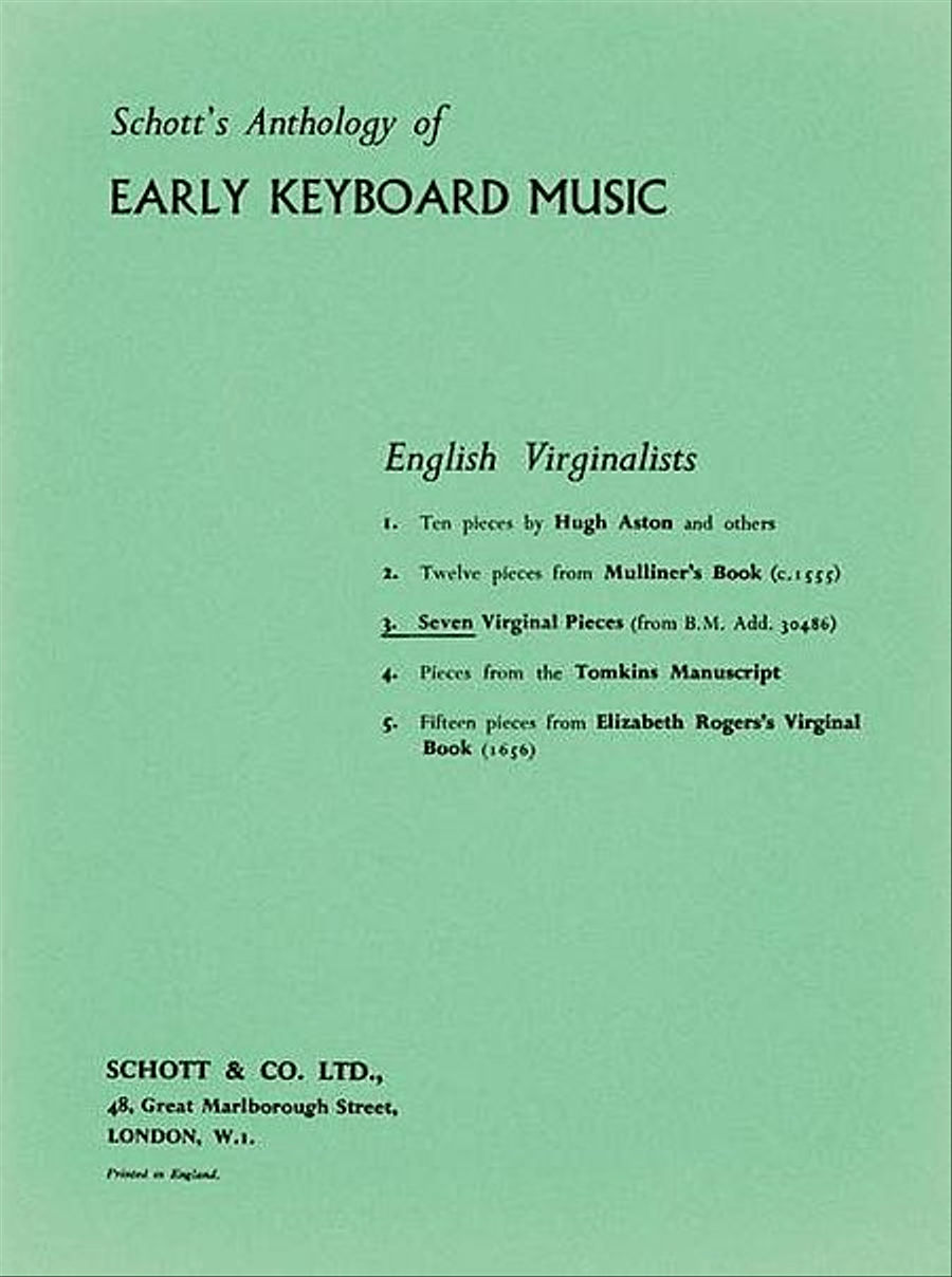 7 Virginal Pieces Piano Solo scores gallery preview page 1