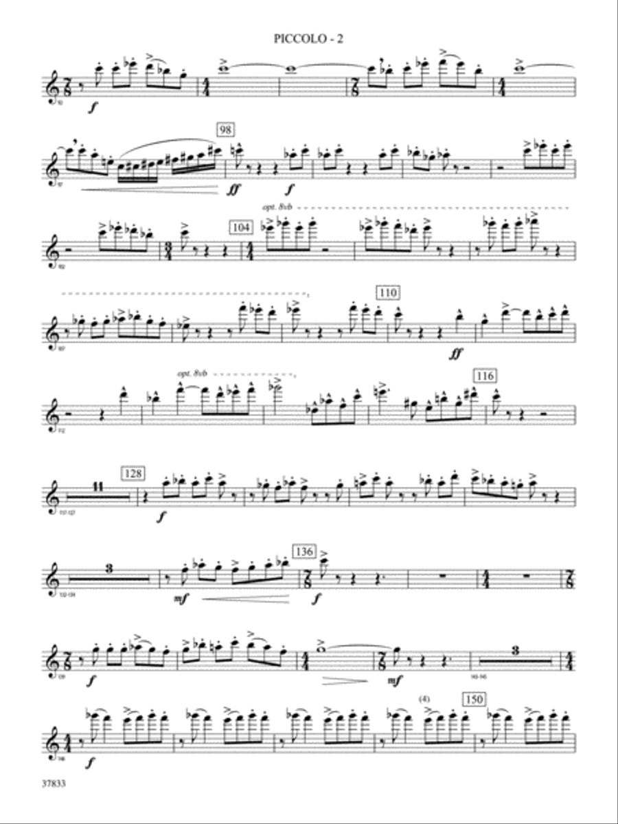 Symphonic Essay: Piccolo Symphonic Essay: Piccolo Concert Band scores gallery preview page 2
