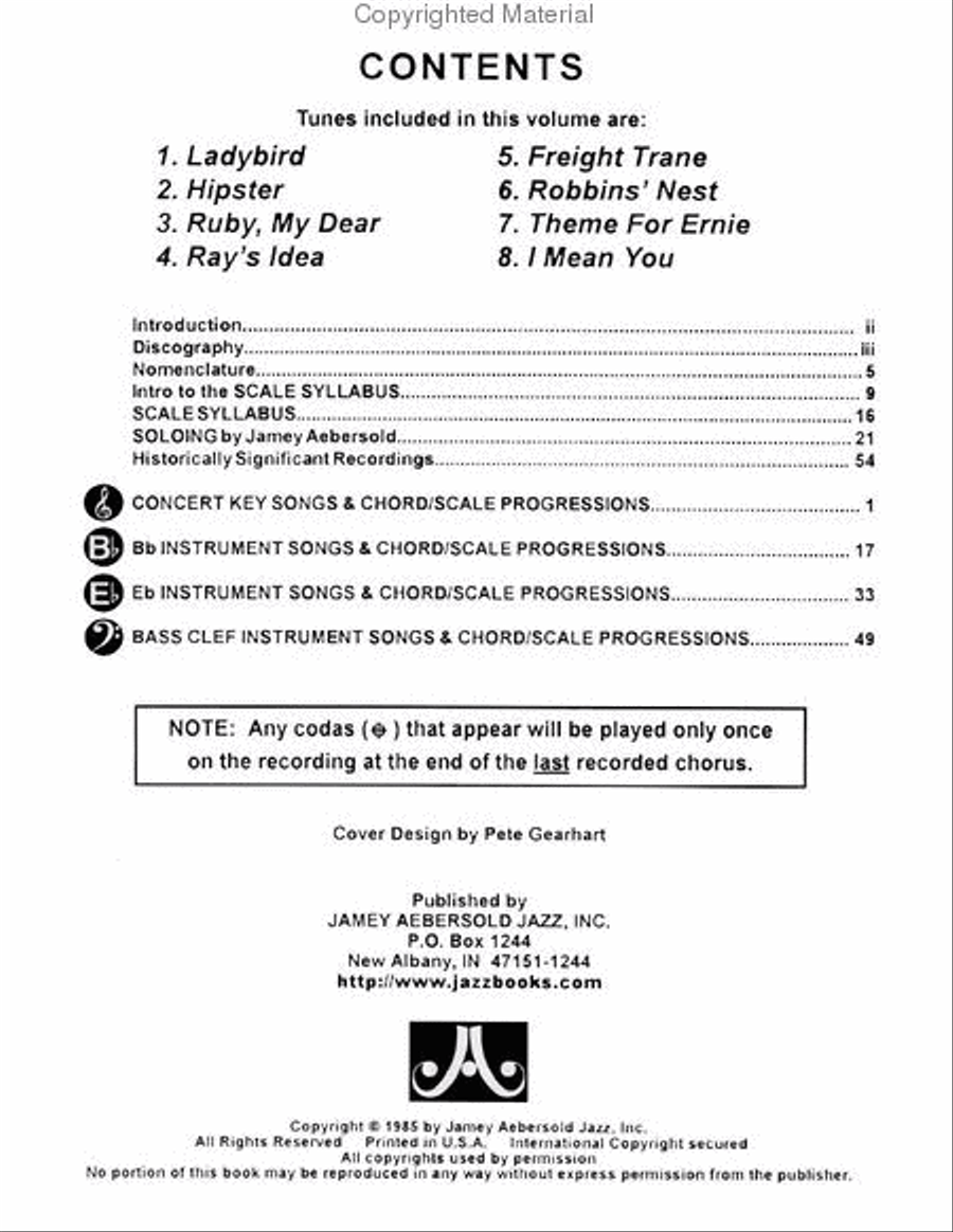 Volume 36 - Bebop & Beyond Voice scores gallery preview page 2