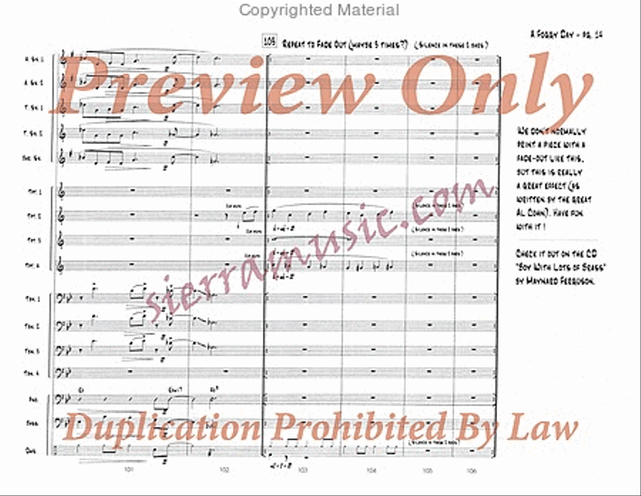 A Foggy Day A Foggy Day Big Band scores gallery preview page 15
