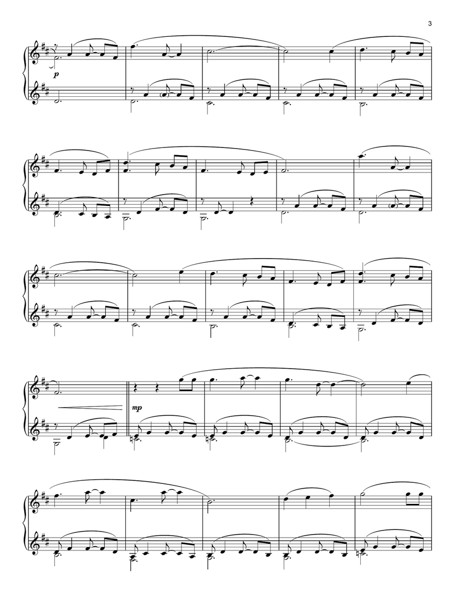 Evermore Piano Solo scores gallery preview page 3