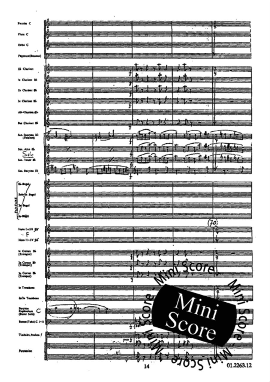 Concerto Grosso Concert Band scores gallery preview page 18