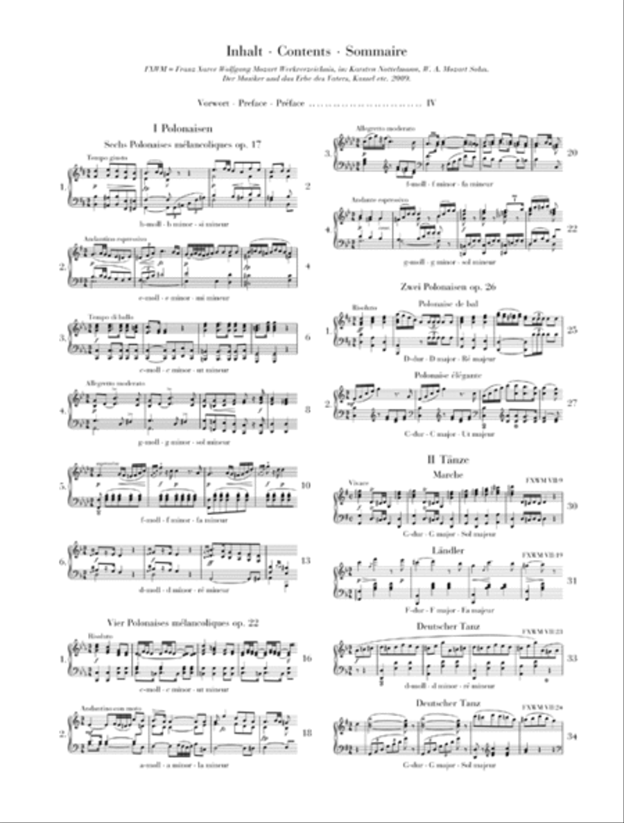 Franz Xaver Mozart – Complete Piano Works, Vol. II Piano Solo scores gallery preview page 2