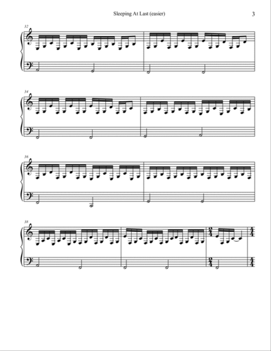 Turning Page Easy Piano scores gallery preview page 3