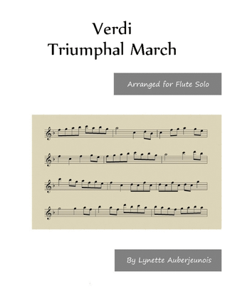 Book cover for Triumphal March - Flute Solo