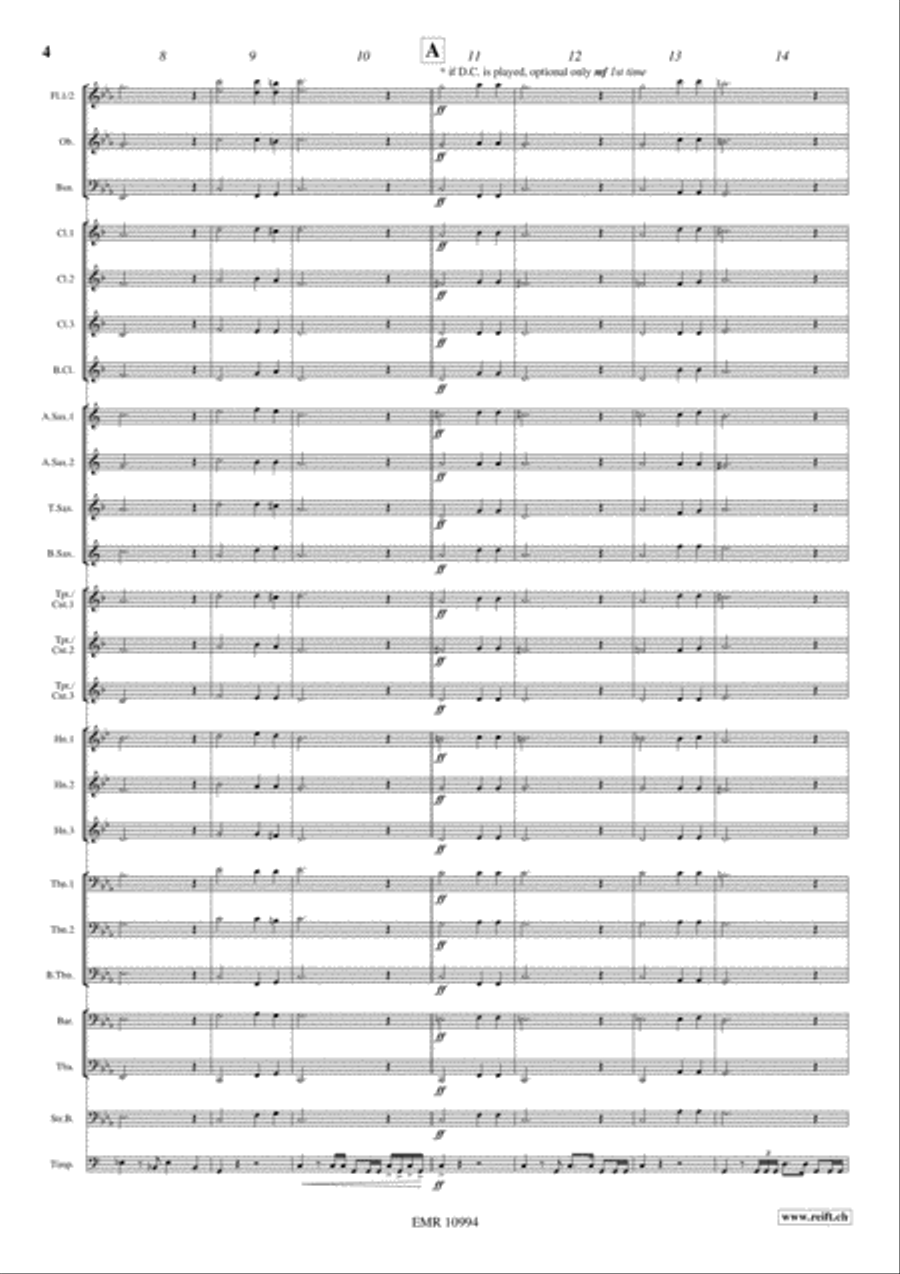 Funeral Music Of Queen Mary Concert Band scores gallery preview page 5