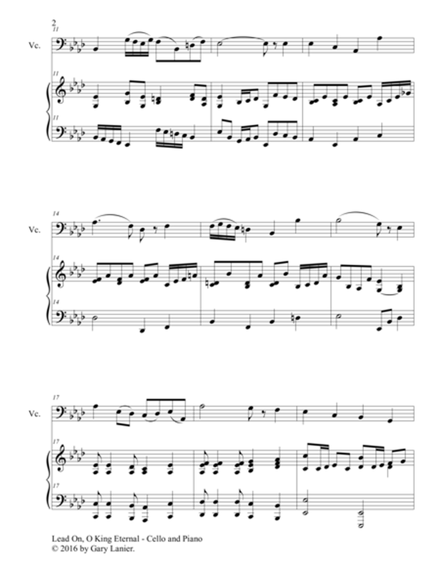 Gary Lanier: 3 GREAT HYMNS, Set III (Duets for Cello & Piano) image number null