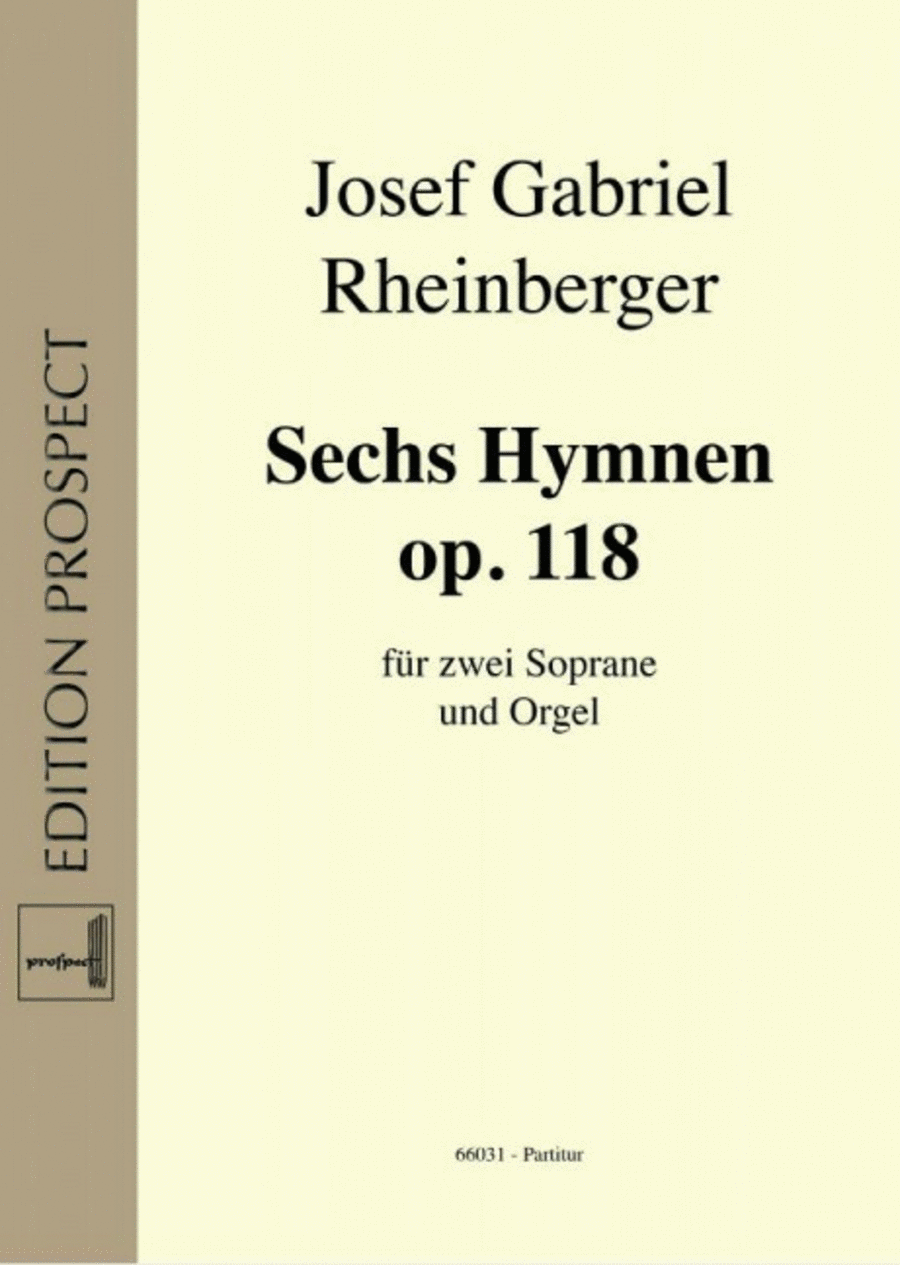 Sechs Hymnen op 118 op. 118 Voice scores gallery preview page 1