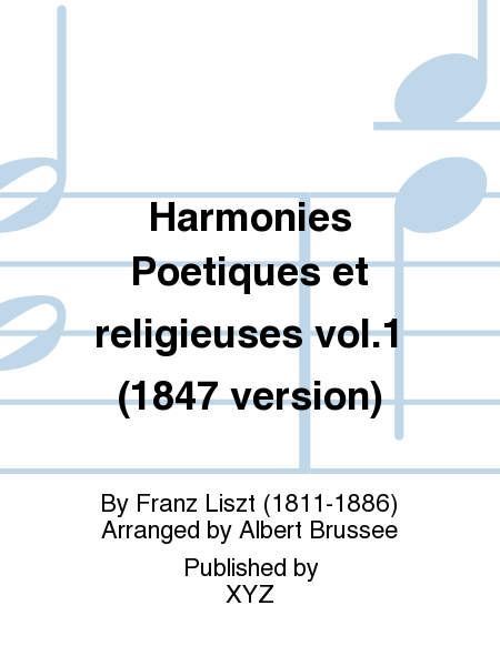 Harmonies Poetiques et religieuses vol.1 (1847 version)