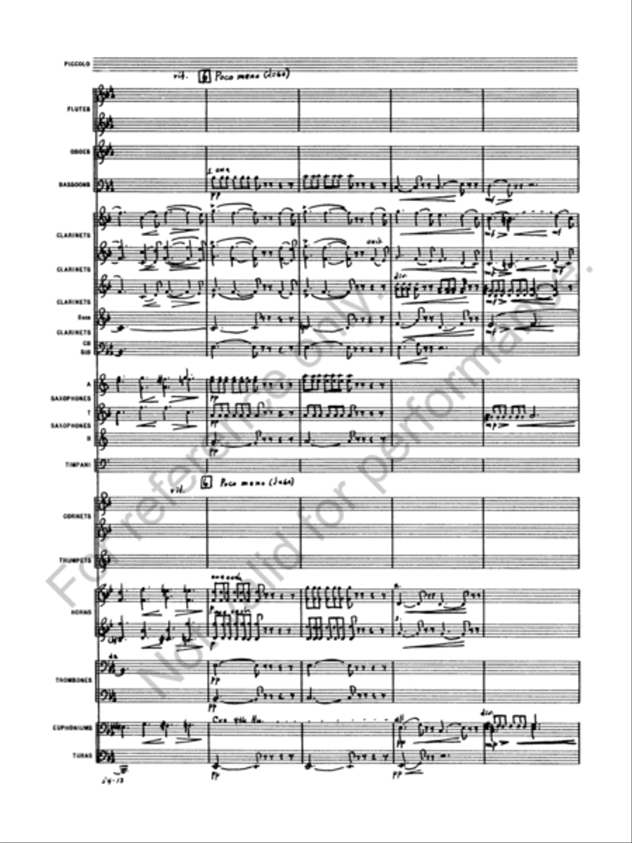 Symphony No. 5 Concert Band scores gallery preview page 15