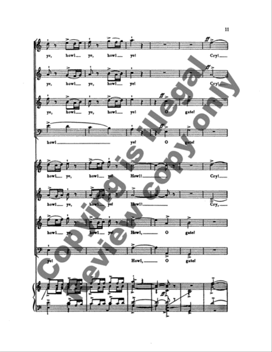 Howl ye 4-Part scores gallery preview page 7