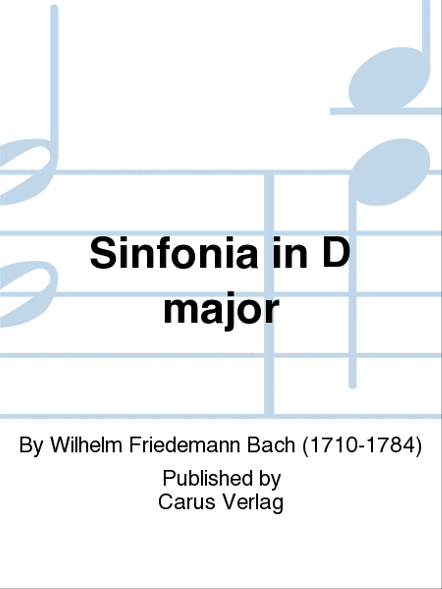 Sinfonia in D major (Sinfonia D-Dur)