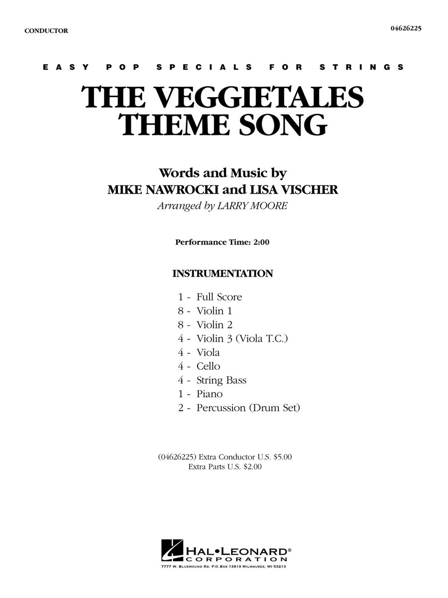 Book cover for The VeggieTales Theme Song (arr. Larry Moore) - Full Score