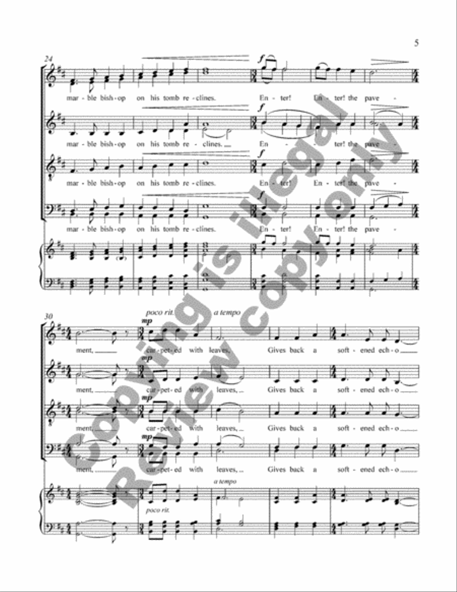 My Cathedral Divisi scores gallery preview page 11