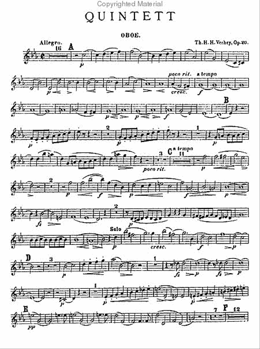 Quintet, Op. 20 Bassoon scores gallery preview page 3