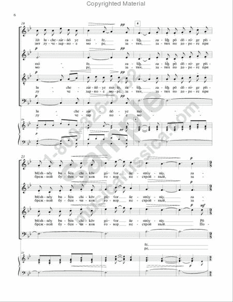 Evening 4-Part scores gallery preview page 5