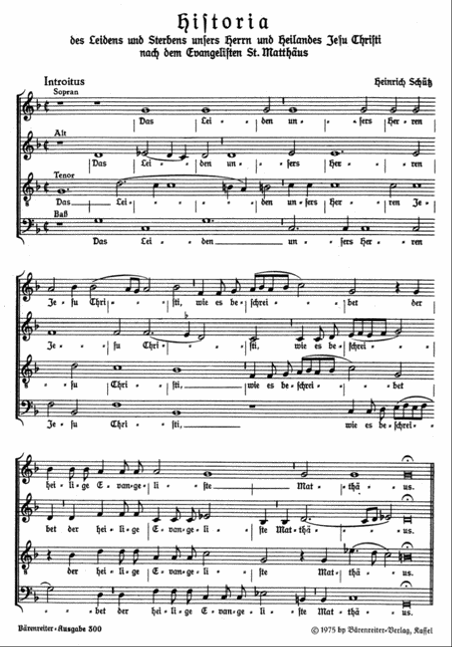 Matthäus-Passion SWV 479 Mixed Choir scores gallery preview page 2