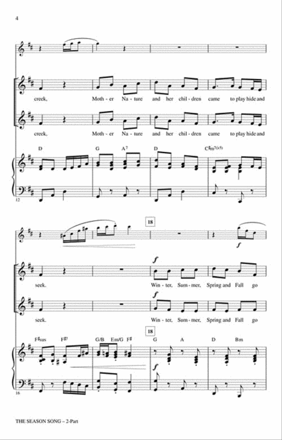 The Season Song Choir scores gallery preview page 3