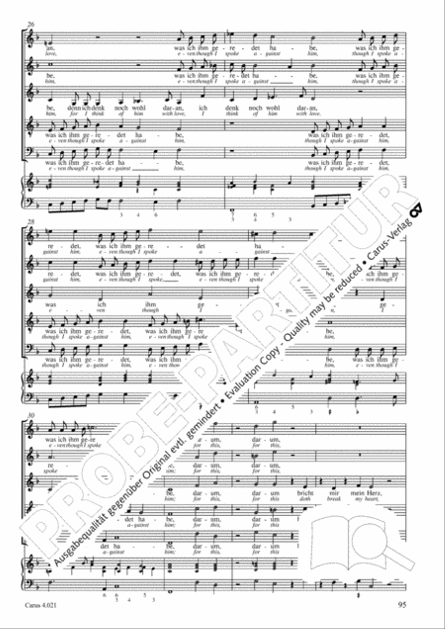 Schein: Israelsbrunnlein. Fontana d'Israel. Complete edition Choir scores gallery preview page 102