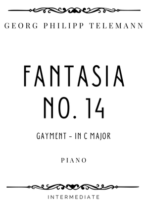 Book cover for Telemann - Gayment from Fantasia in C Major (TWV 33:14) - Intermediate