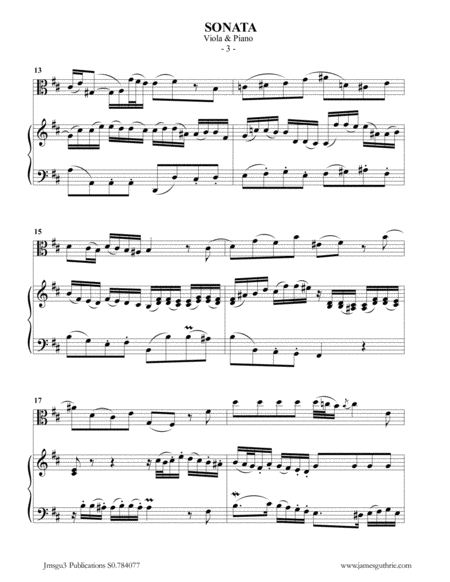 BACH: Sonata BWV 1030 for Viola & Piano image number null