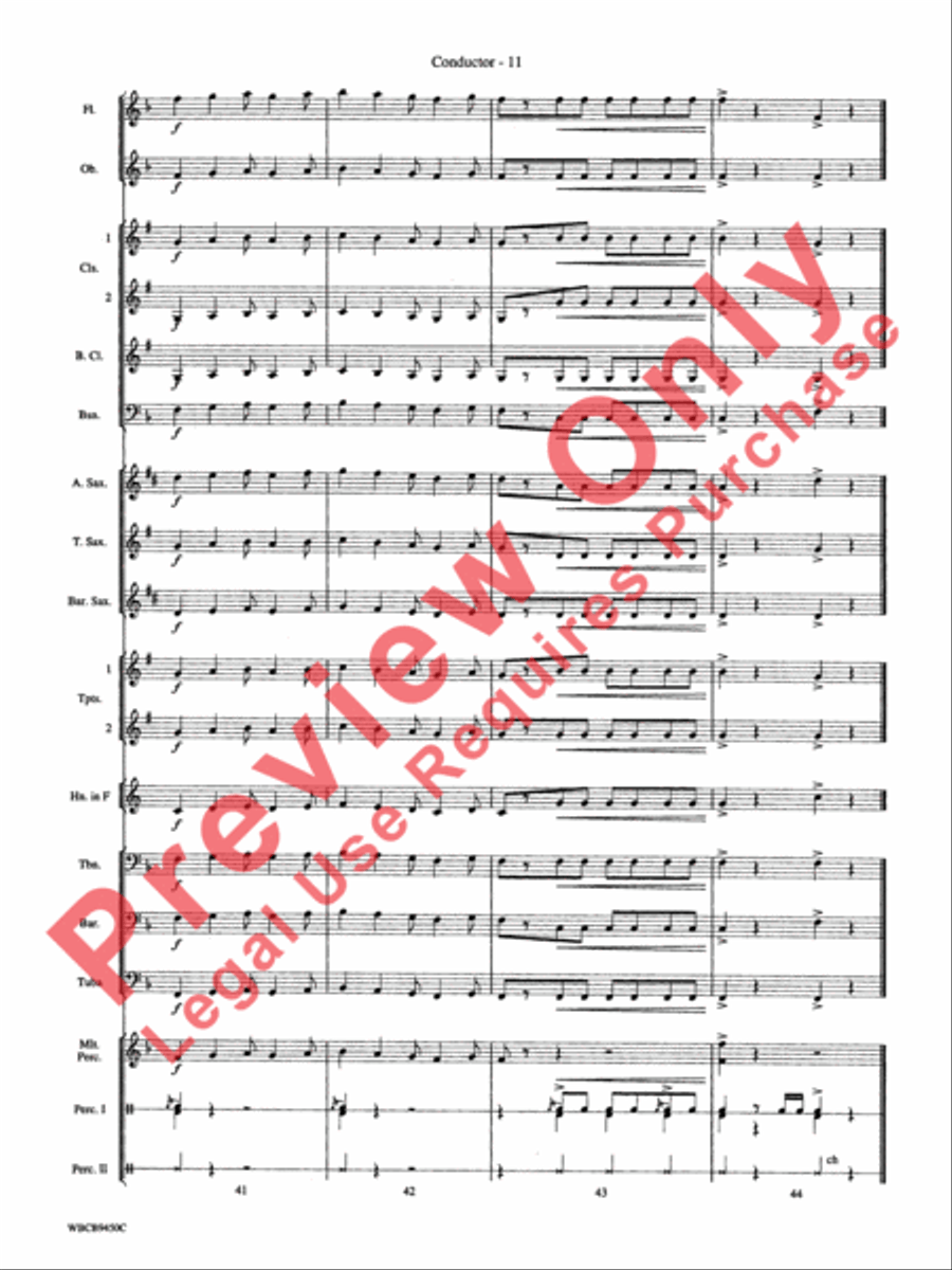 Lion Sleeps Tonight Concert Band scores gallery preview page 14