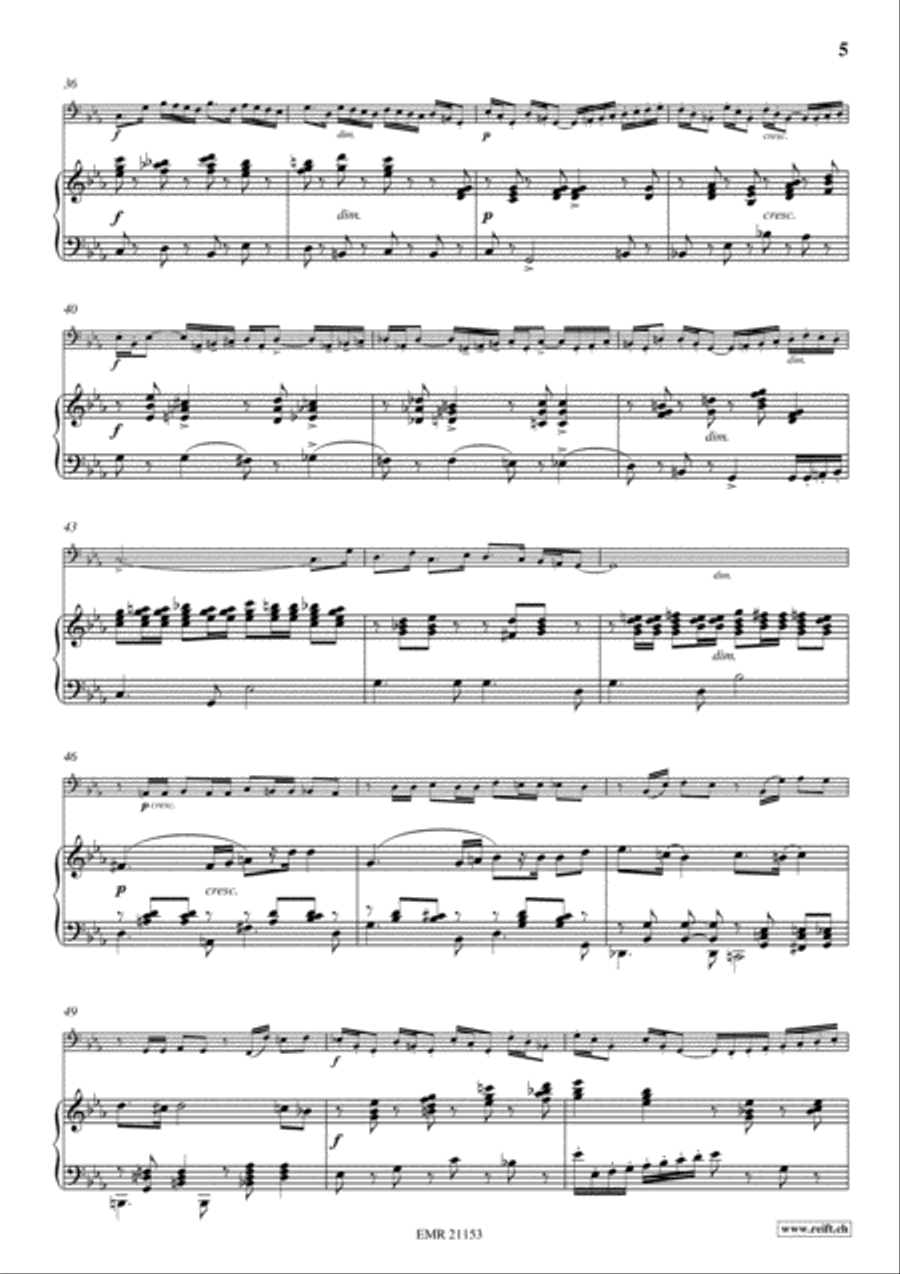 Concerto No. 1 Bass Recorder scores gallery preview page 5