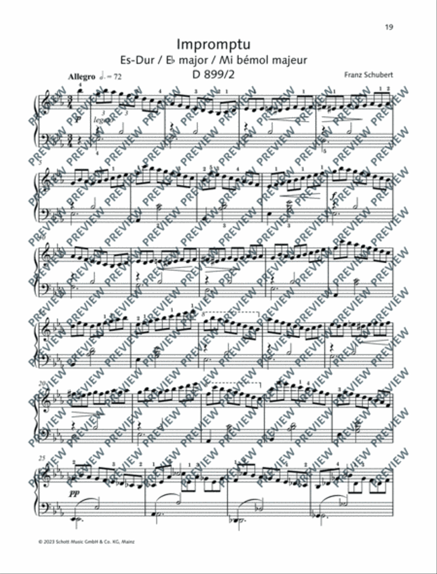 Best of Schubert Piano Solo scores gallery preview page 20