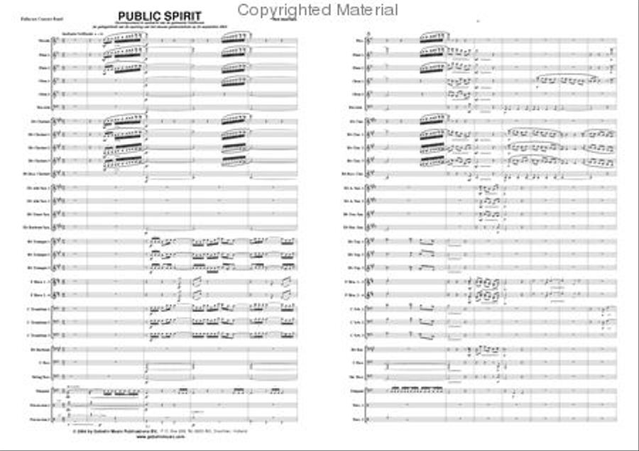 Public Spirit Concert Band scores gallery preview page 2