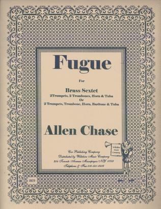 Book cover for Fugue for Brass Sextet