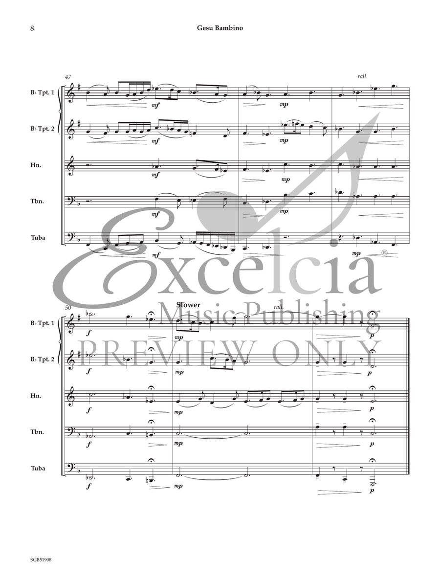 Gesu Bambino Horn scores gallery preview page 9