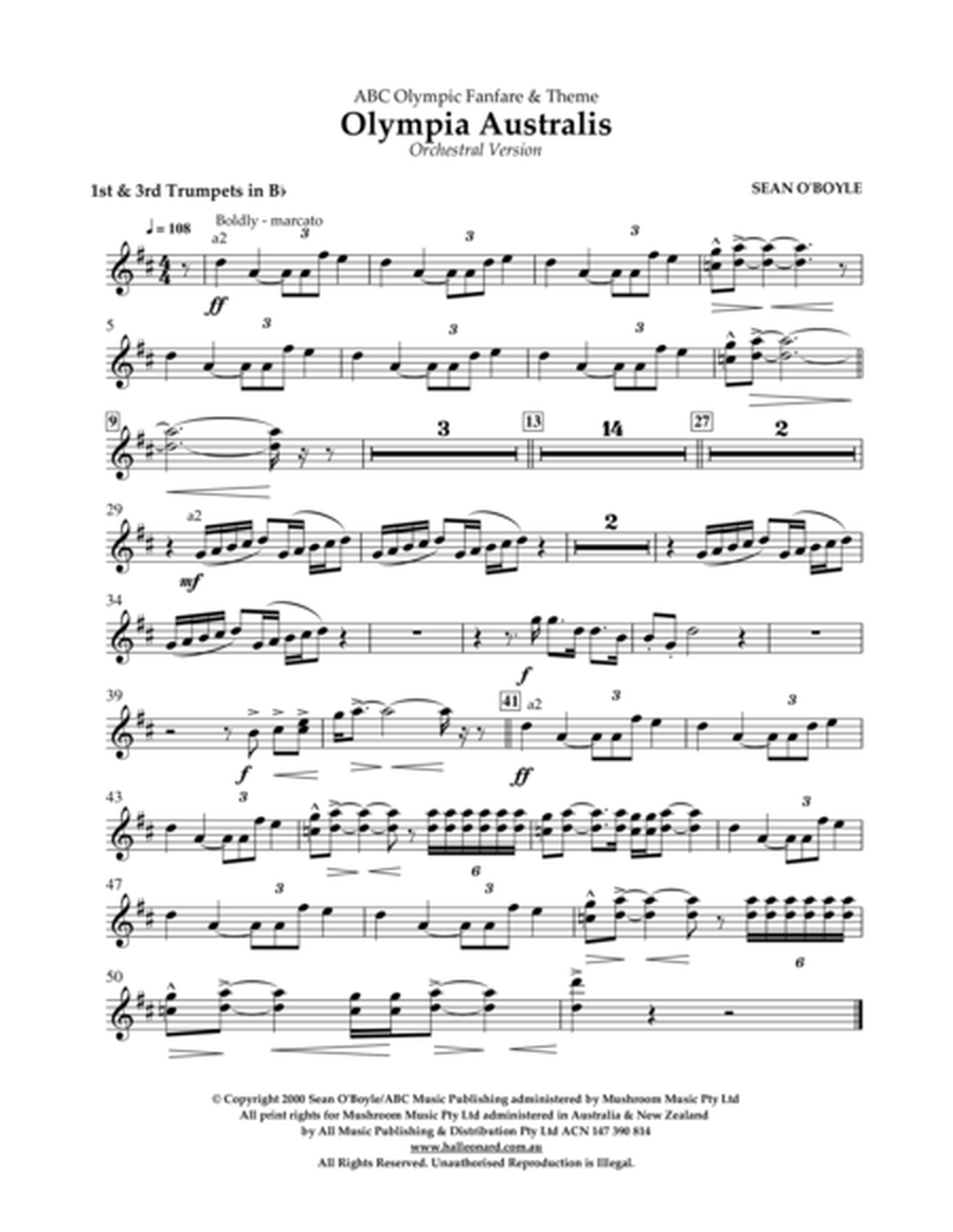 Olympia Australis (Orchestra) - Bb Trumpet 1 & 3