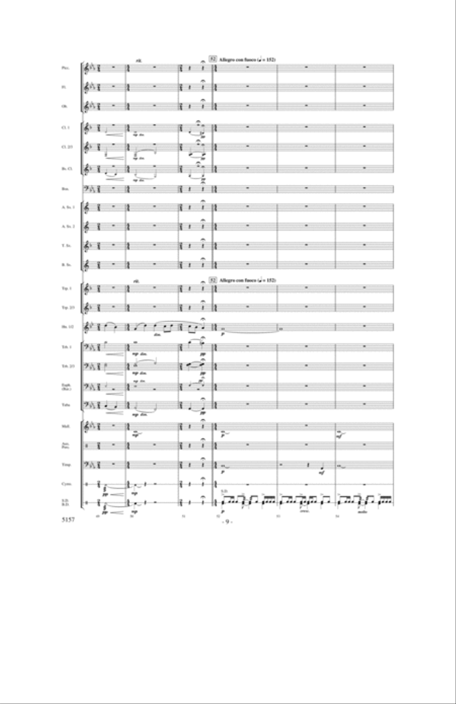 Fate of the Gods Concert Band scores gallery preview page 8