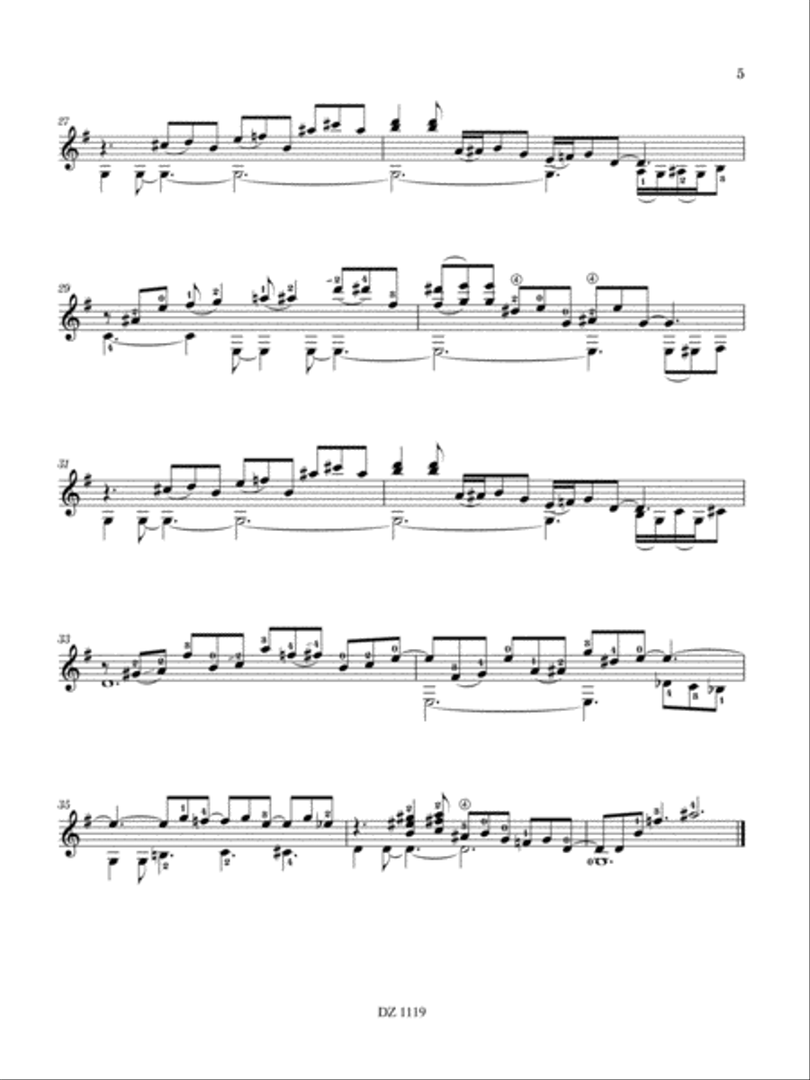 Blues Tempered Guitar Electric Guitar scores gallery preview page 5