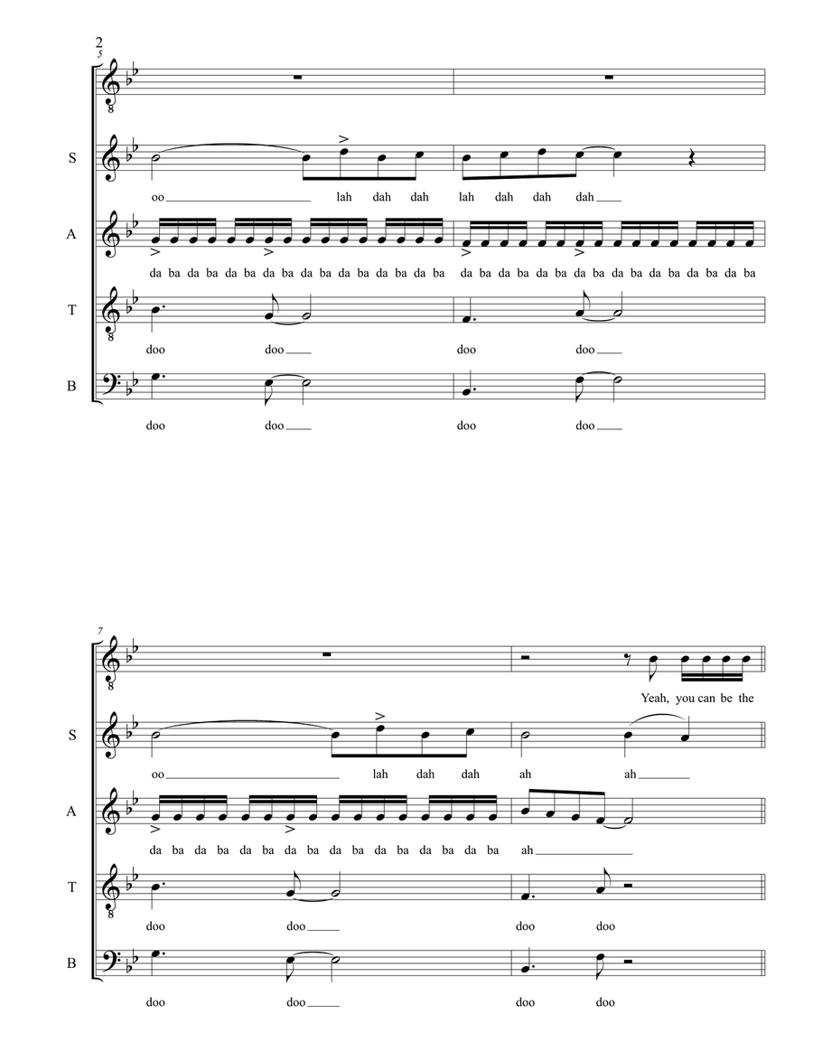 Hall Of Fame 4-Part scores gallery preview page 2