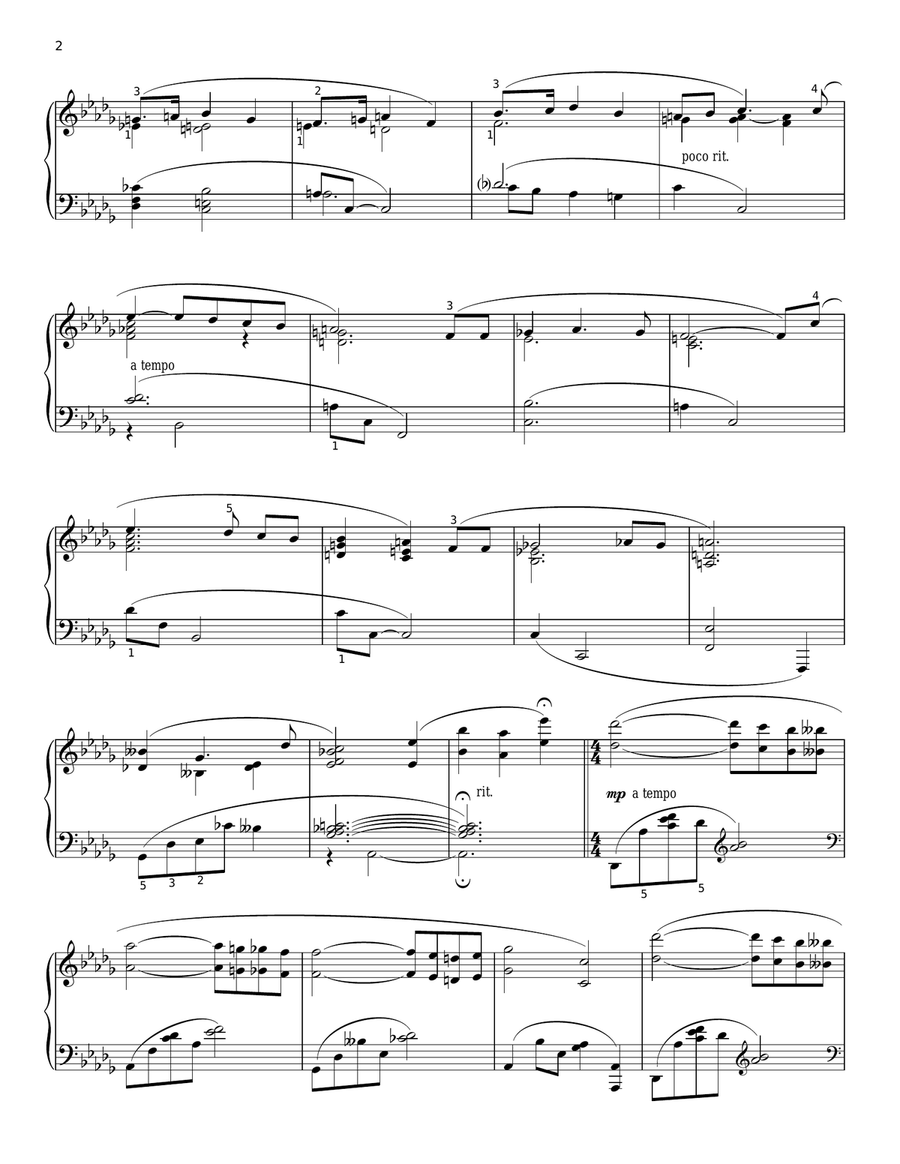 Mon Coeur S'ouvre A Ta Voix (arr. Lee Evans) Piano Solo scores gallery preview page 2