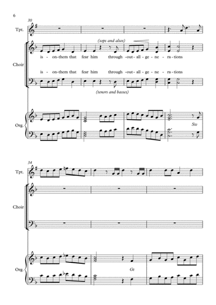Festive Magnificat, for Choir, Organ and Trumpet