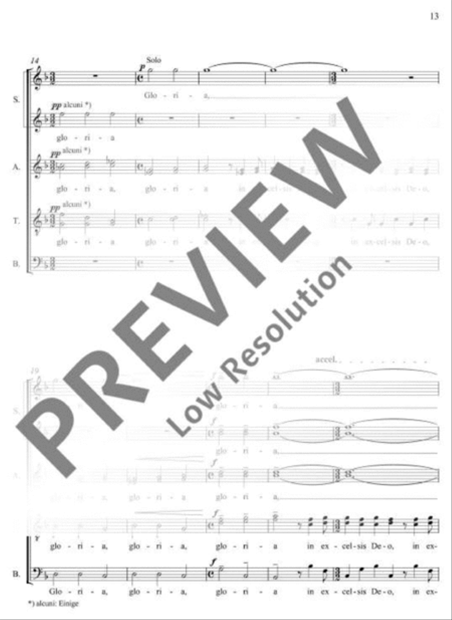 Missa brevis 4-Part scores gallery preview page 14