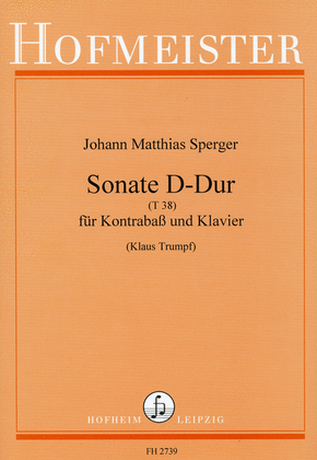 Sonate D-Dur (T38)