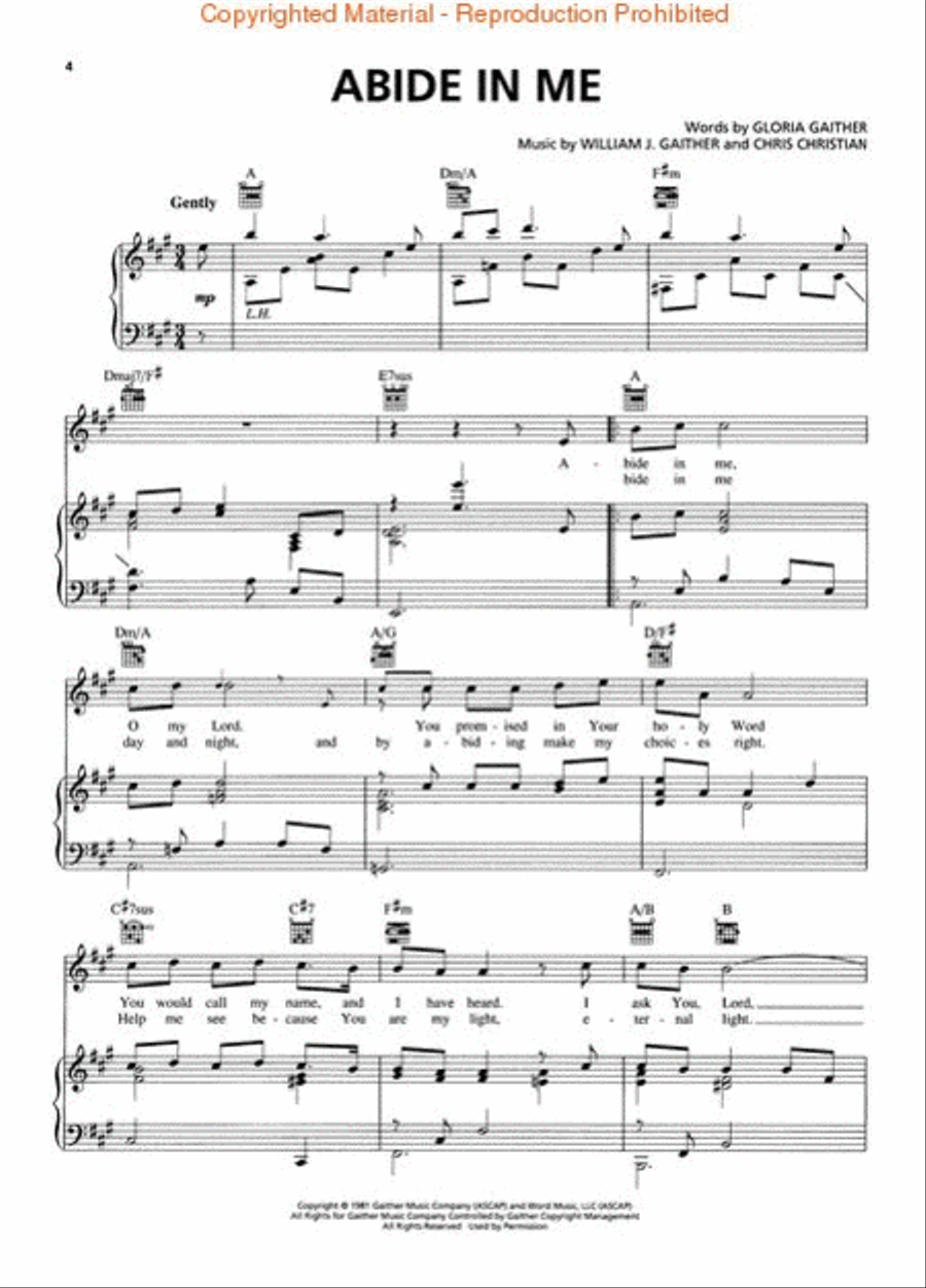 The Greatest Songs of Bill & Gloria Gaither Piano, Vocal, Guitar scores gallery preview page 2