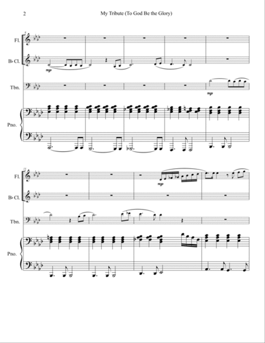 My Tribute B-Flat Clarinet scores gallery preview page 3