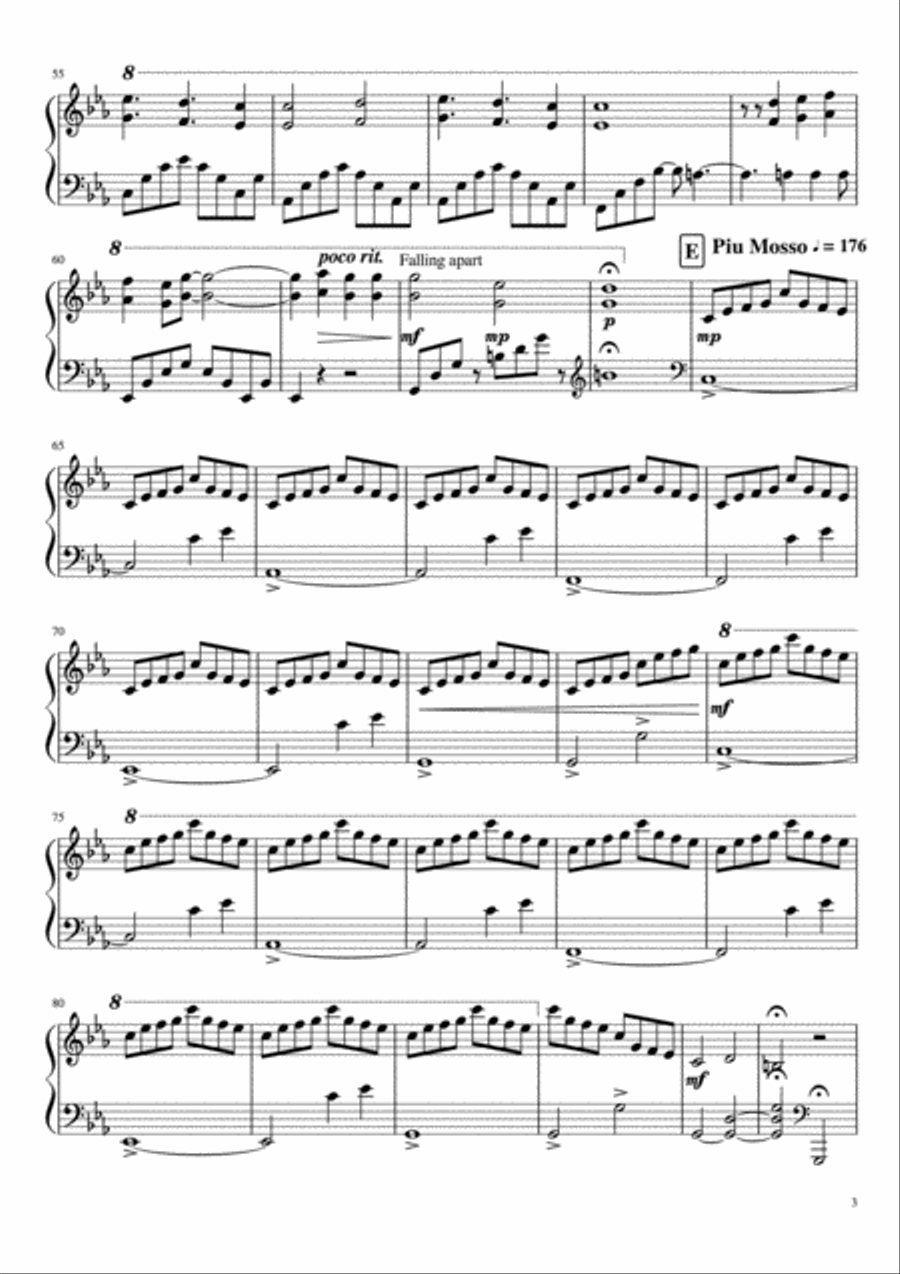 Looking Back - Yik Khai Piano Solo scores gallery preview page 3