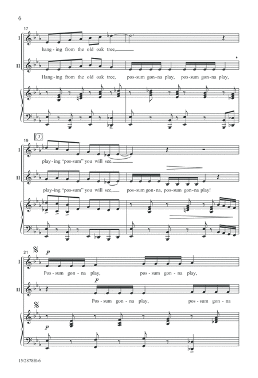 Possum Gonna Play... 2-Part scores gallery preview page 7