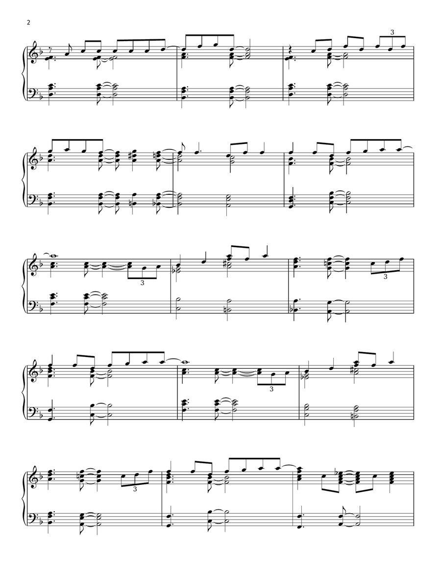 Signed, Sealed, Delivered I'm Yours [Jazz version] Piano Solo scores gallery preview page 2
