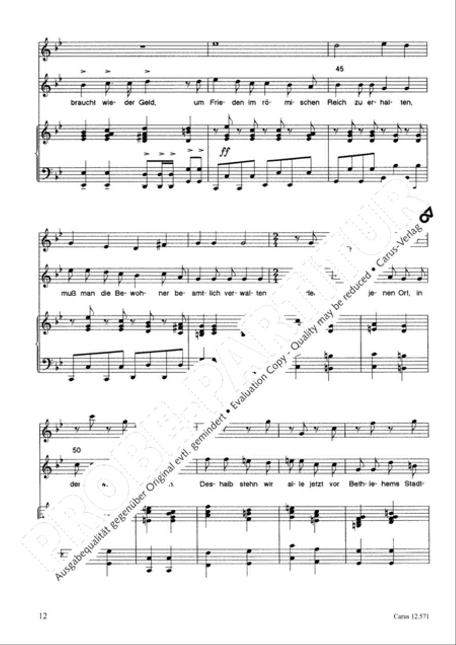 O je, Bethlehem Unison Choir scores gallery preview page 13