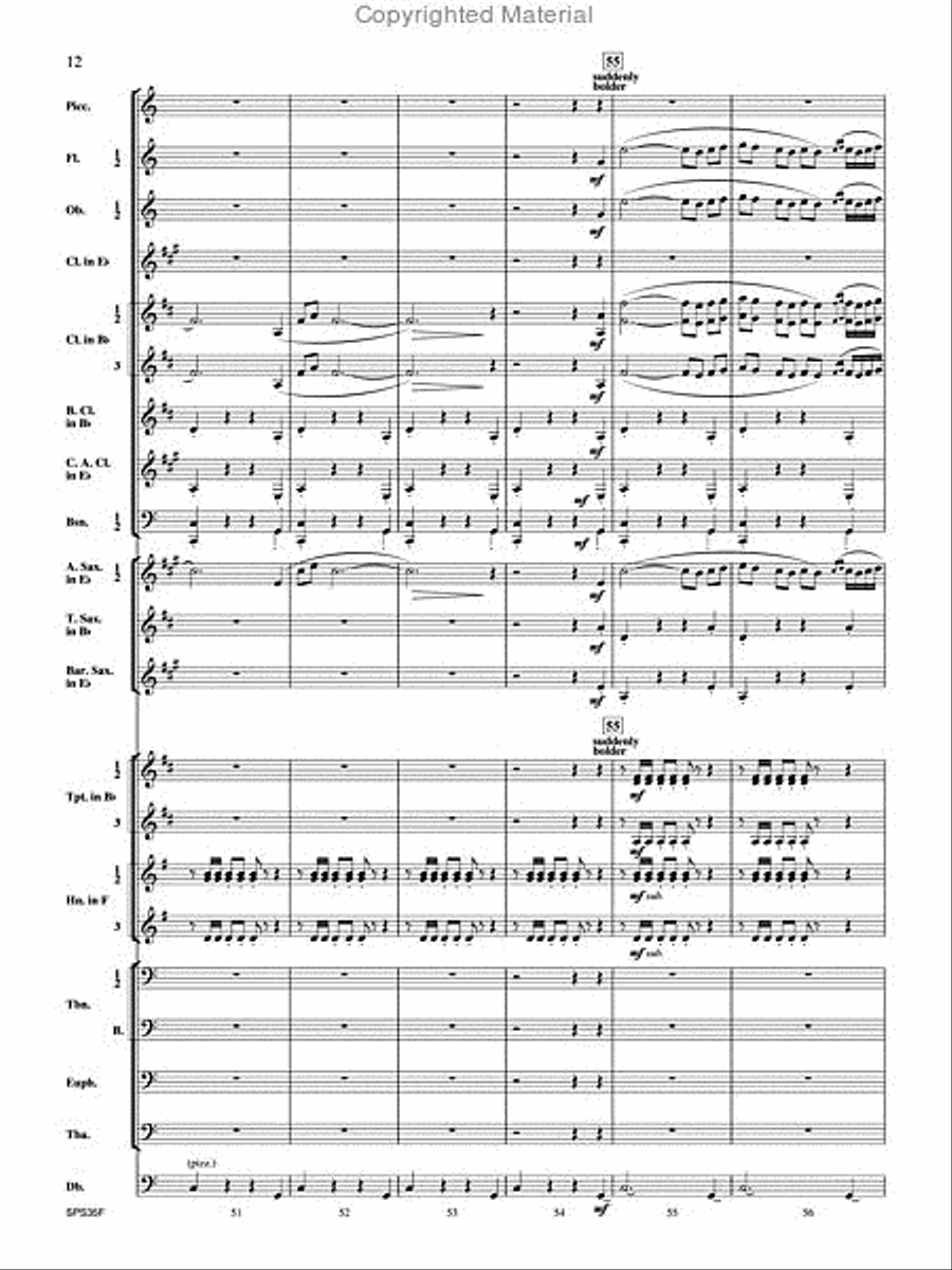 Procession of the Academics Concert Band scores gallery preview page 13