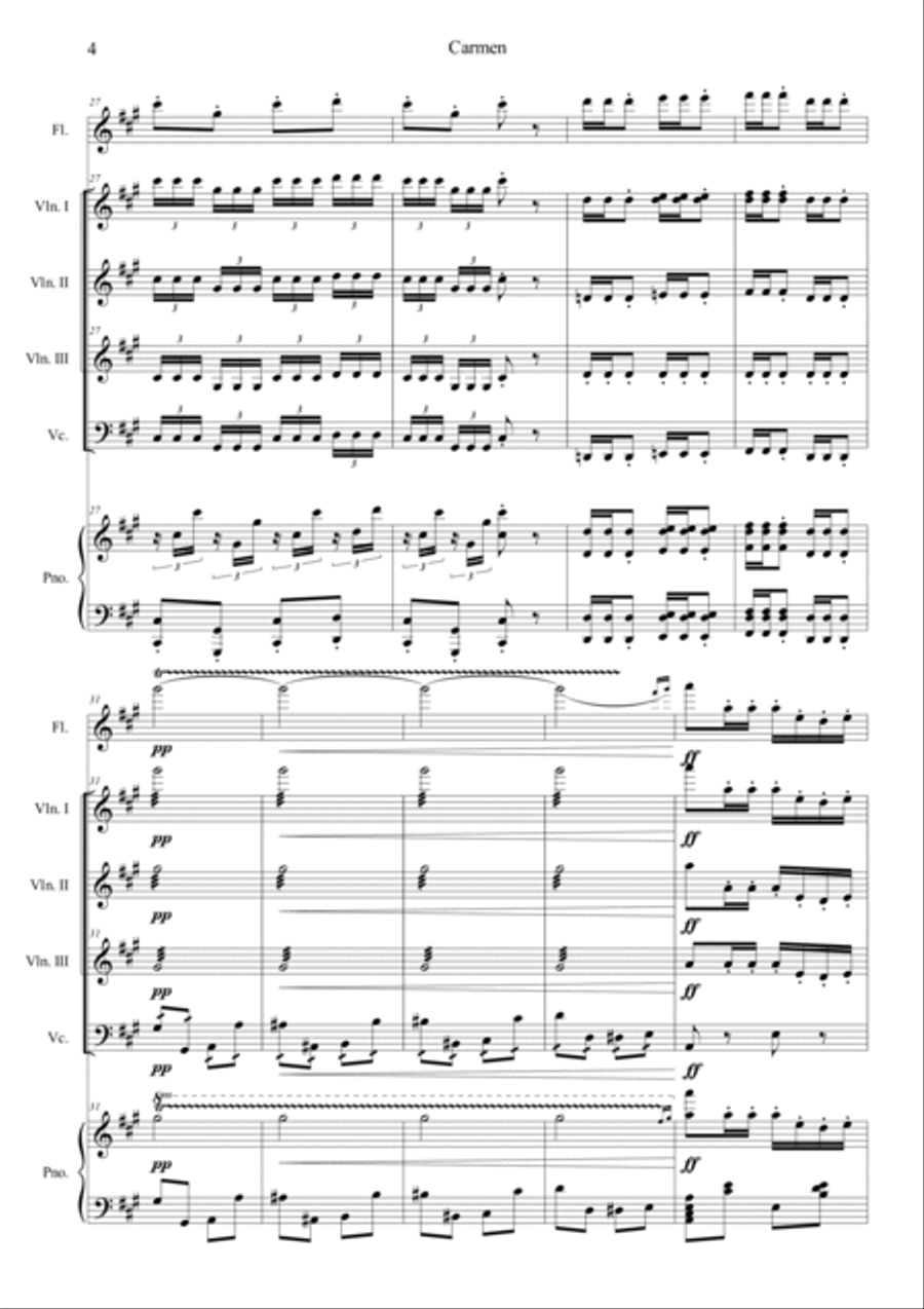 Carmen No.1 Prelude Orchestra scores gallery preview page 4